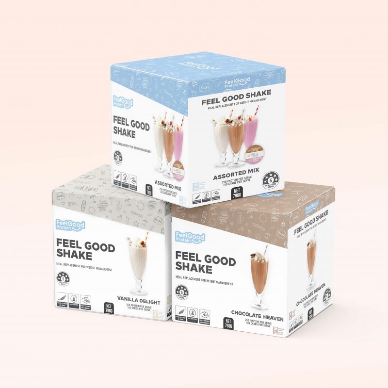 Feel Good Shake Group of three cartons